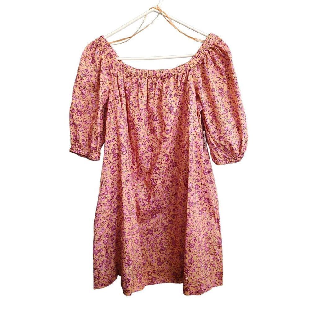 Brand New Old Navy Women's Size Medium Pink Mini Baby Doll Dress Short Sleeve - Picture 2 of 11